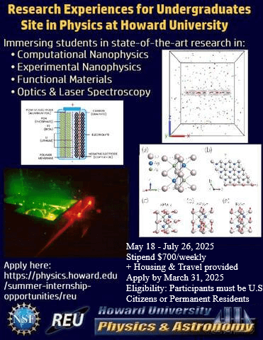 REU 2025 announcement poster