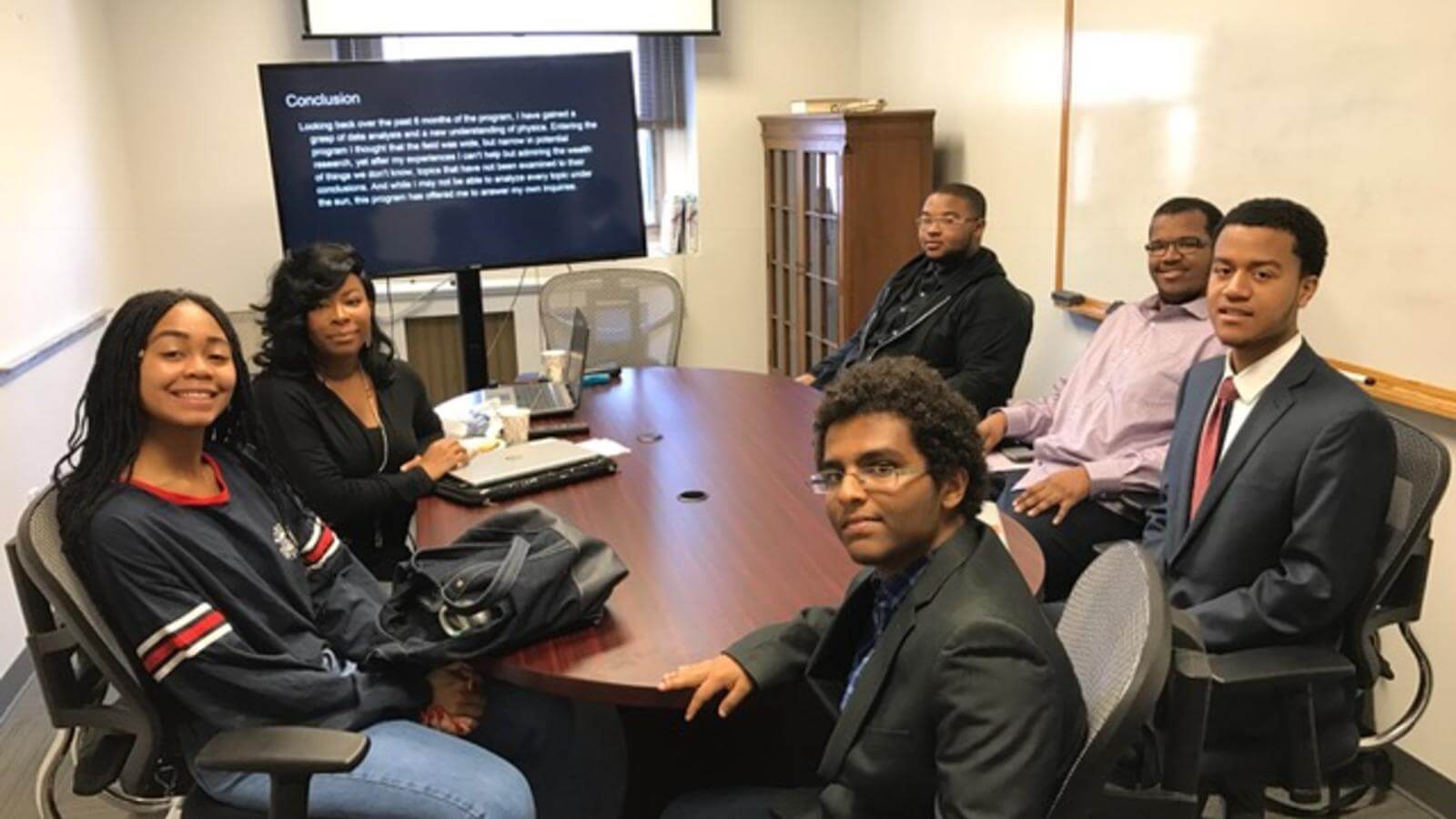 NASA MOO Students with Program Manager