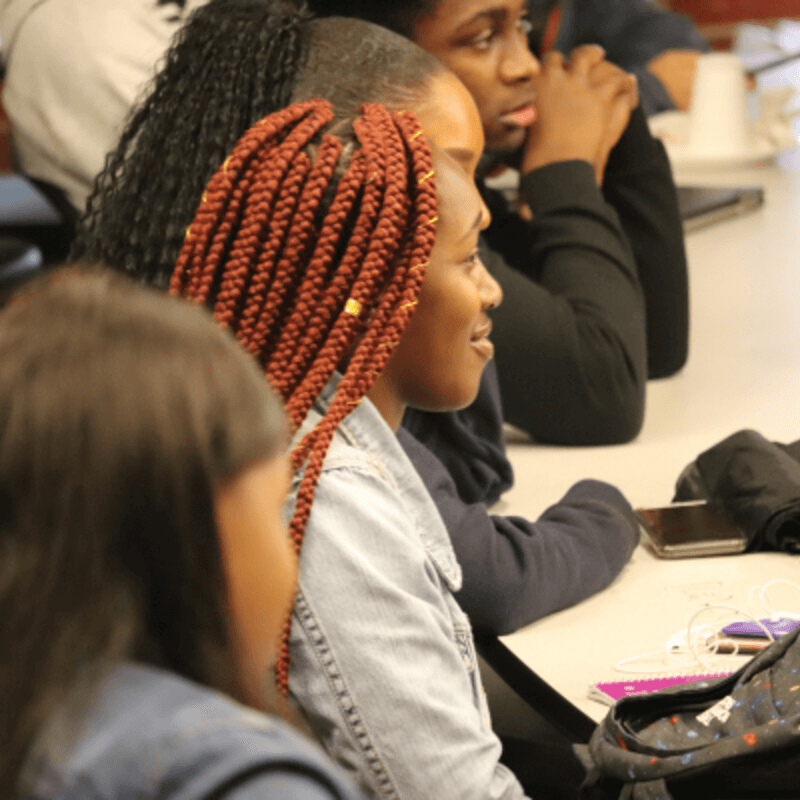 Students Listen to Presentation